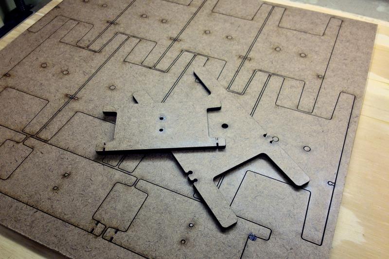 Laser cutting 500 cord spools