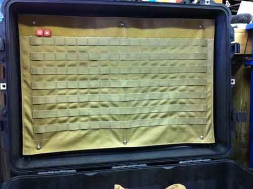 MOLLE pelican lid organizer