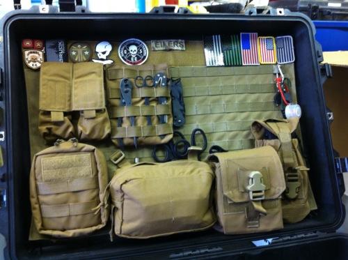 MOLLE pelican lid organizer